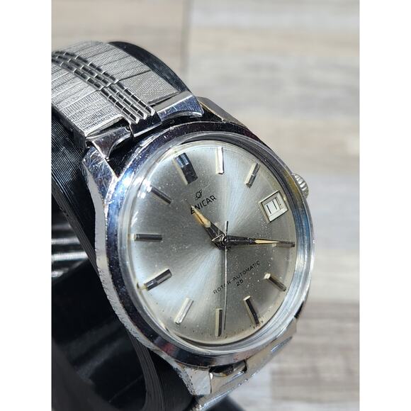 Vintage Enicar Automatic 25 Jewels 35mm Stainless Steel Watch, Running - Picture 2 of 7